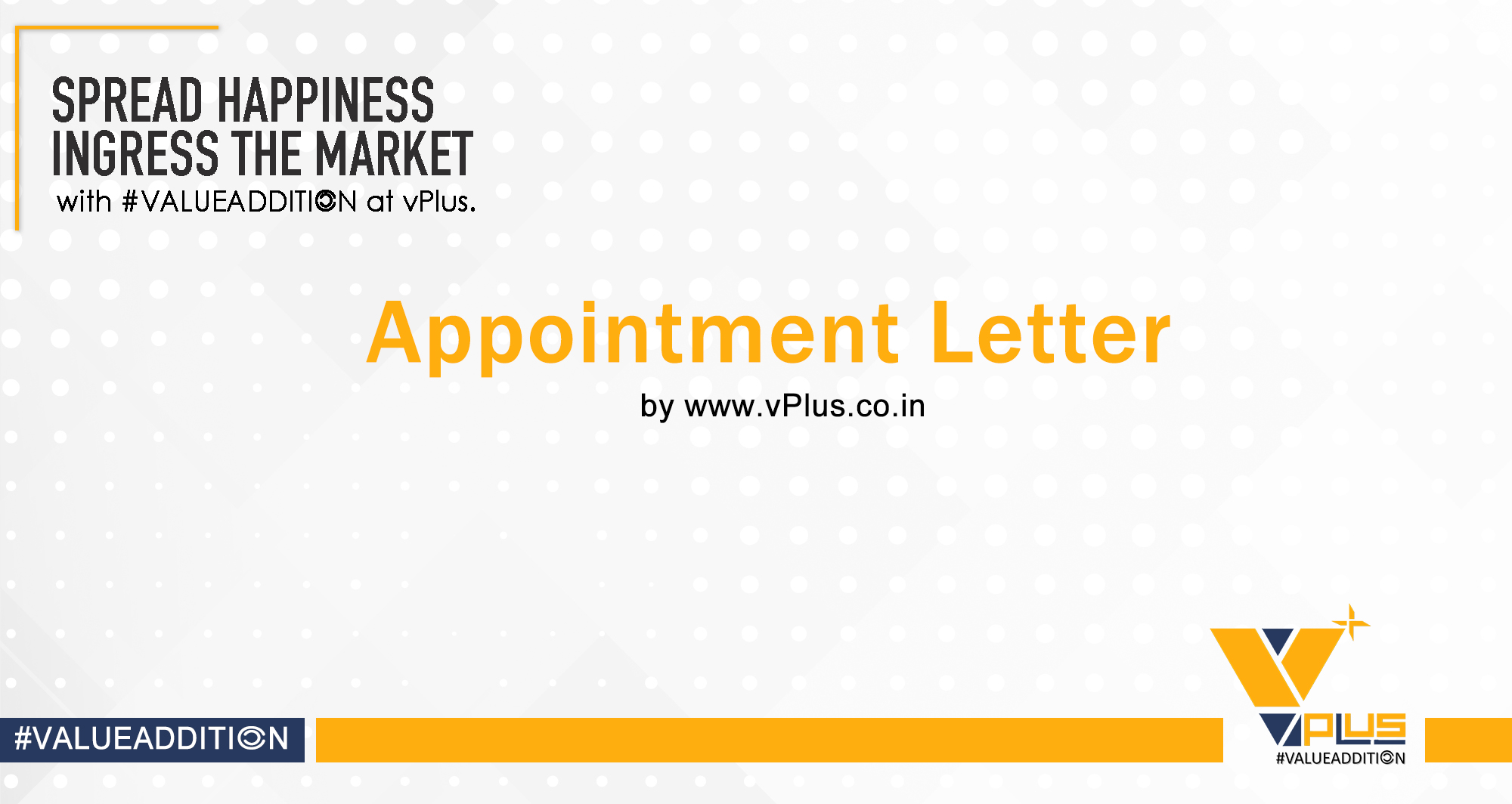 vPlus. | Appointment Letter